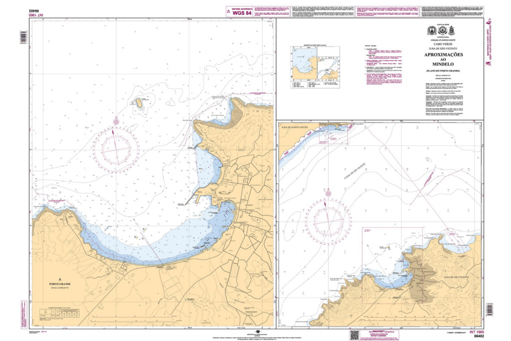 Instituto Hidrográfico publicou duas novas cartas náuticas de Cabo Verde