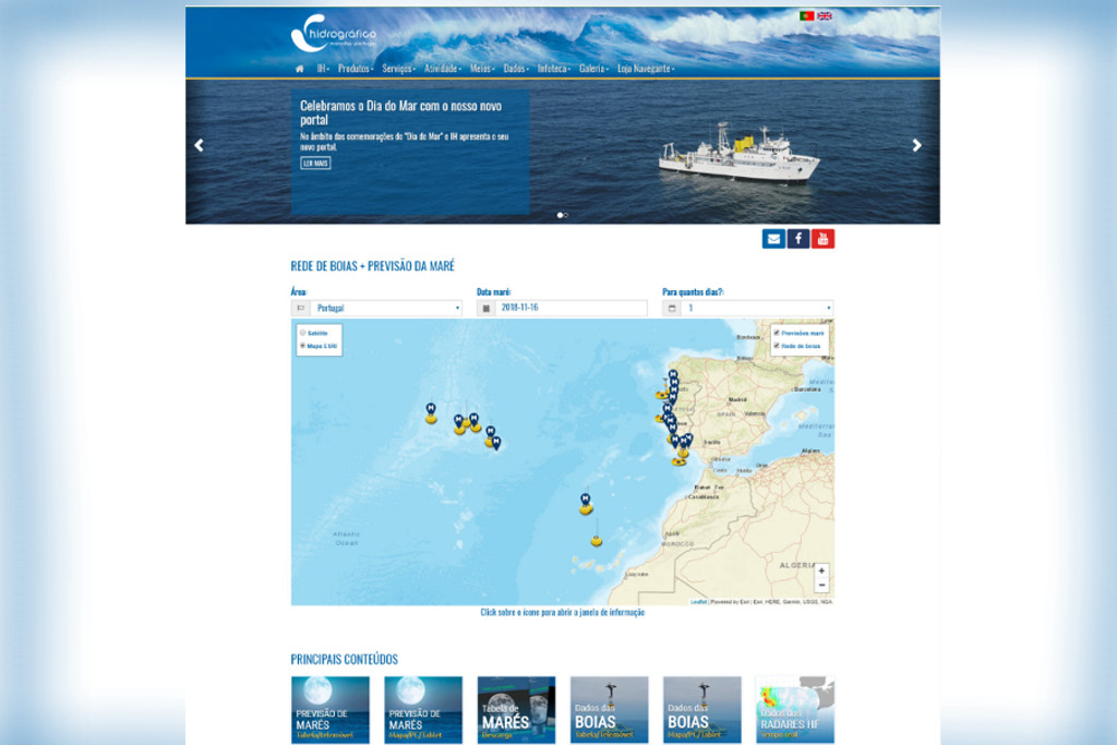 Instituto Hidrográfico comemora o Dia Nacional do Mar com novo portal da Internet